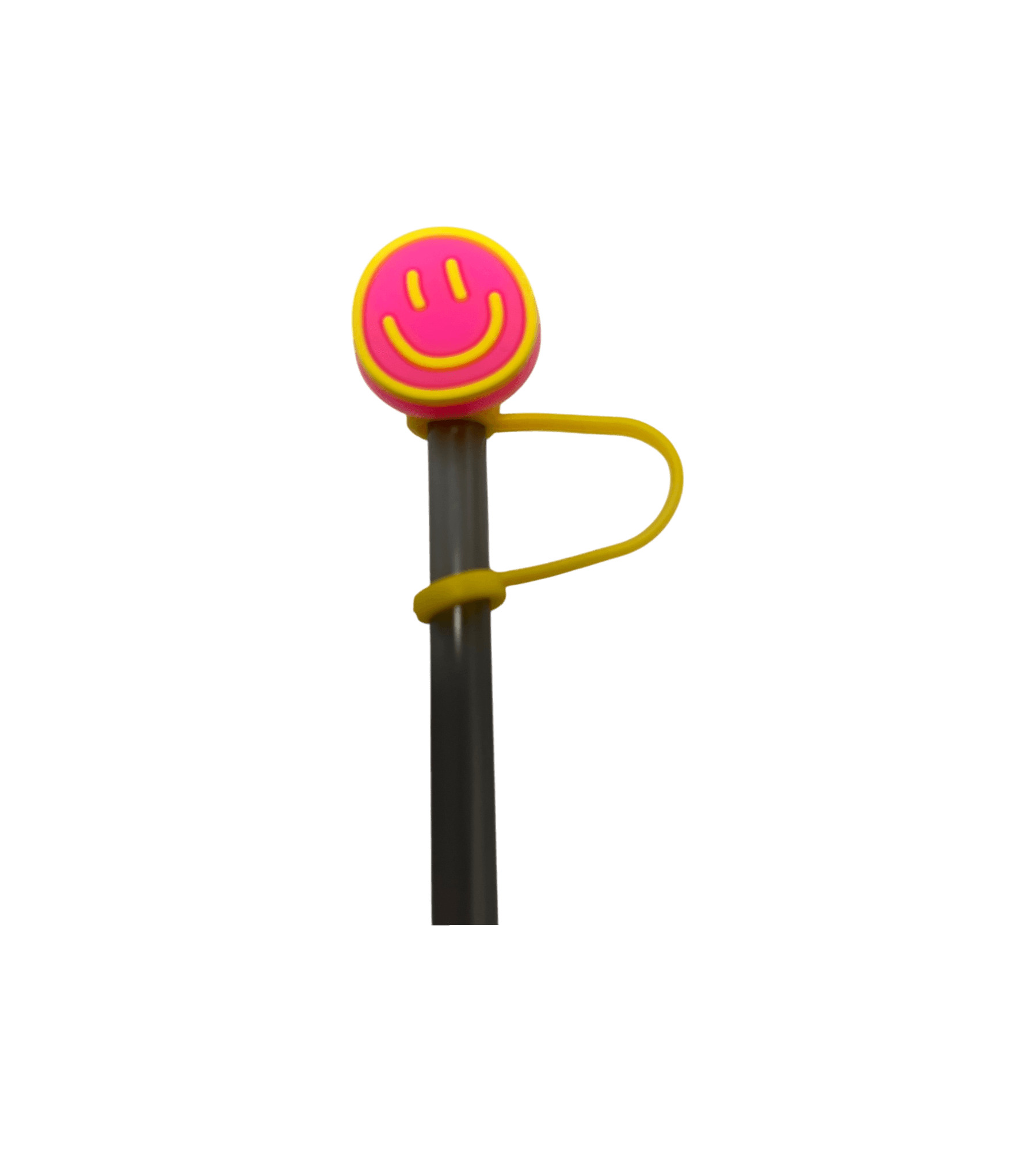 Smiley Face Straw Topper