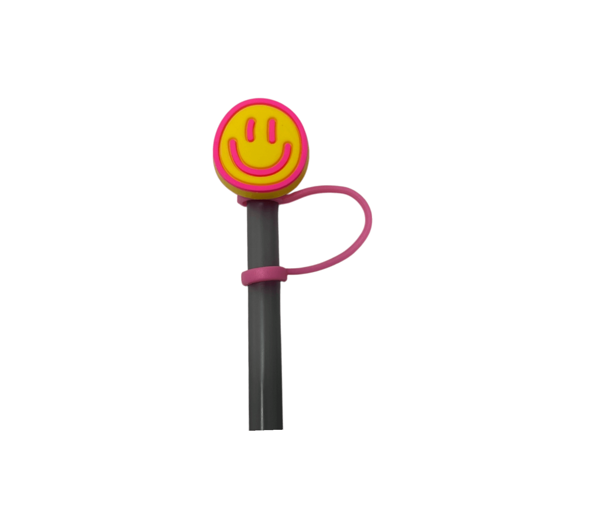 Smiley Face Straw Topper