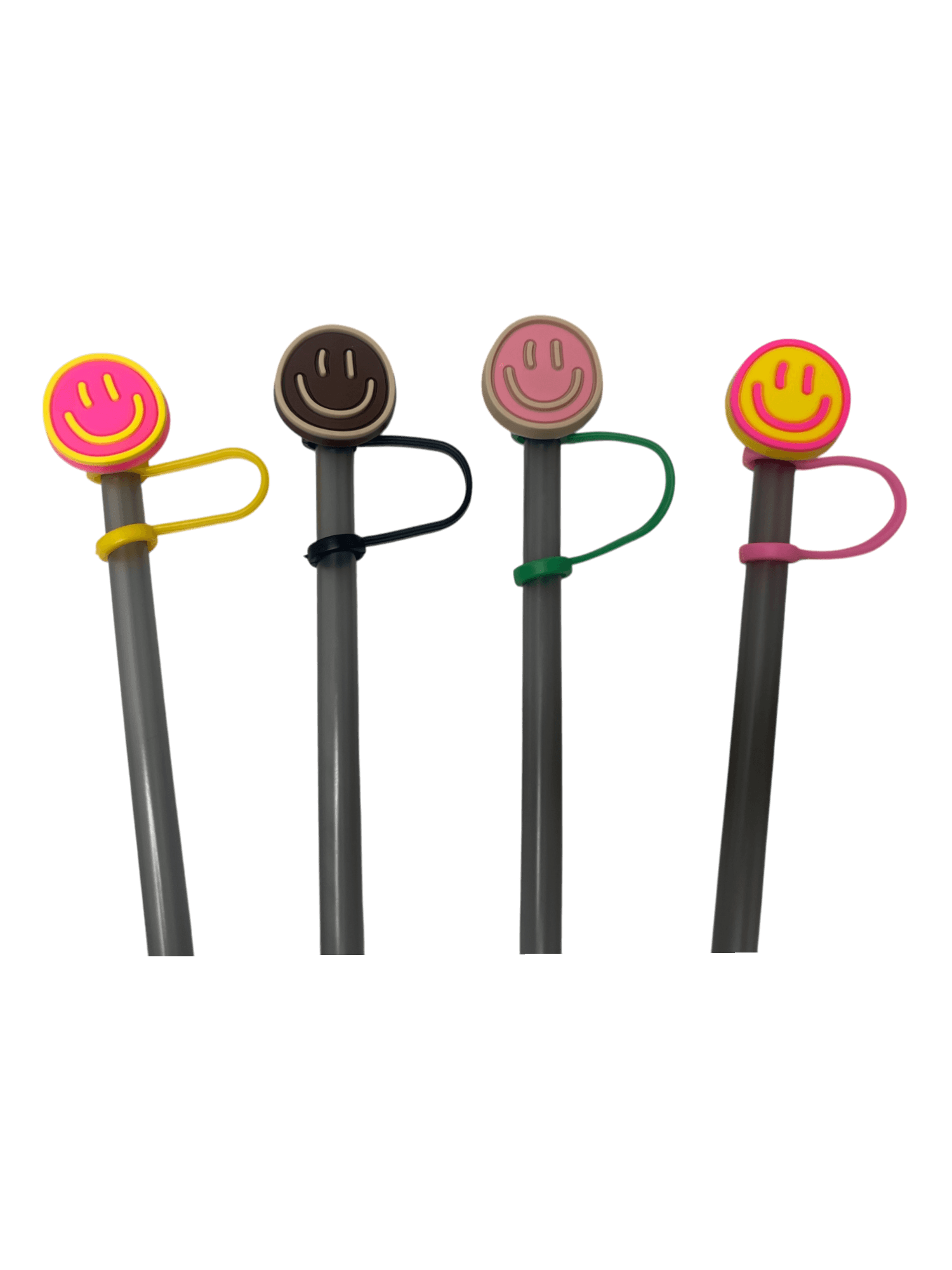 Smiley Face Straw Topper